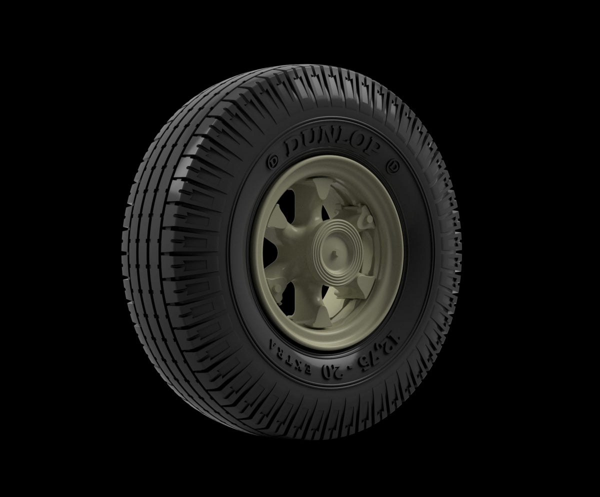 Panzer Art RE35-802 Vomag 8LR 9t truck Road wheels (Dunlop) 1/35 – Bild 2