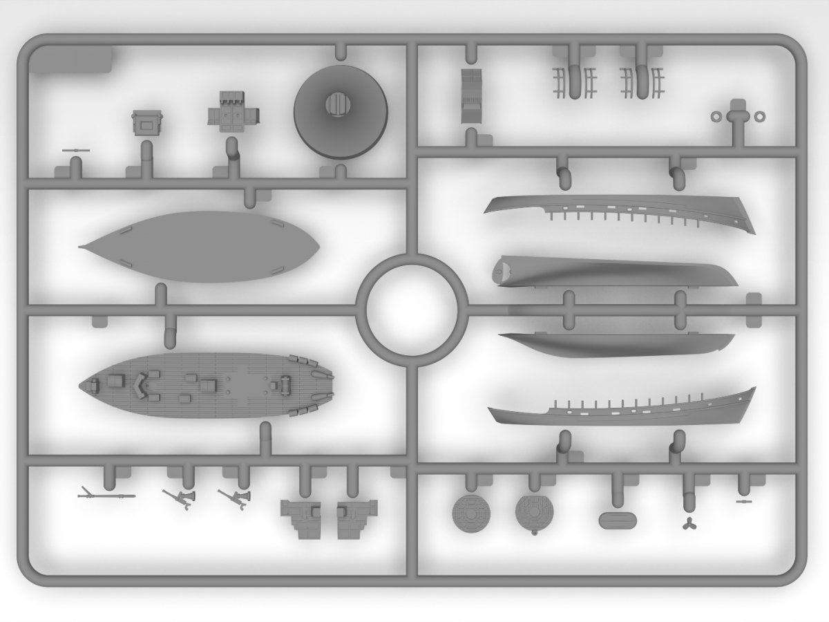 ICM S018 KFK Kriegsfischkutter WWII German multi-purpose boat 1/350 – zdjęcie 11