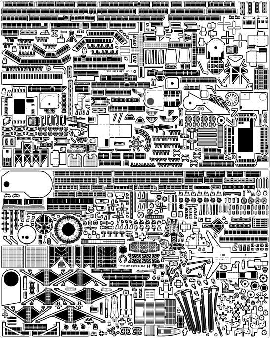 Pontos 37001R1 USS LHD-2 Essex Kit+Detail Up Set 1/350 – zdjęcie 9