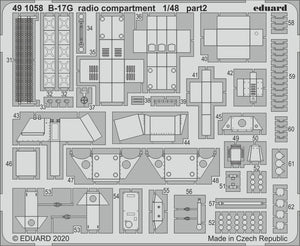 Eduard 491058 B-17G radio compartment 1/48 HK MODELS – zdjęcie 2