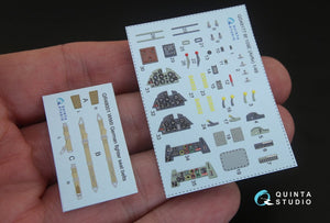 Quinta Studio QD48177 Bf 109E 3D-Printed &amp;amp; coloured Interior on decal paper (for Airfix kit) 1/48 – Bild 9