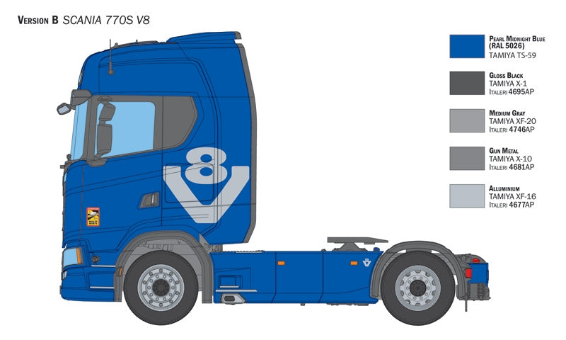 Italeri 3965 Scania 770 S V8 White Cab 1/24 – image 6