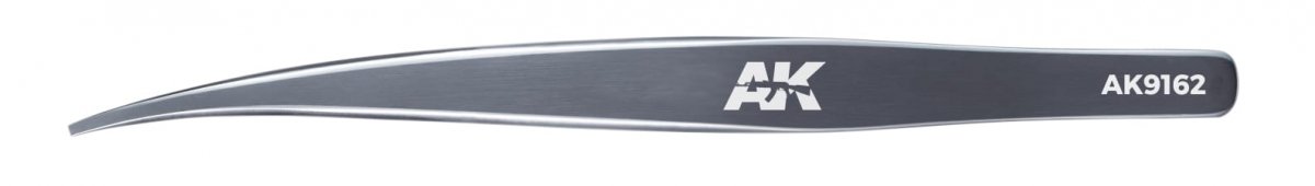 AK Interactive AK9162 HG ANGLED TWEEZERS 02 FLAT-END – zdjęcie 2