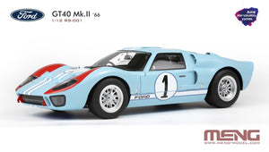 Meng Model RS-001 Ford GT40 Mk.II ’66 (Pre-colored Edition) kit 1/12 – immagine 5
