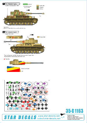 Star Decals 35-C1163 Axis Tank Mix # 2. Romanian tanks 1/35 – immagine 2