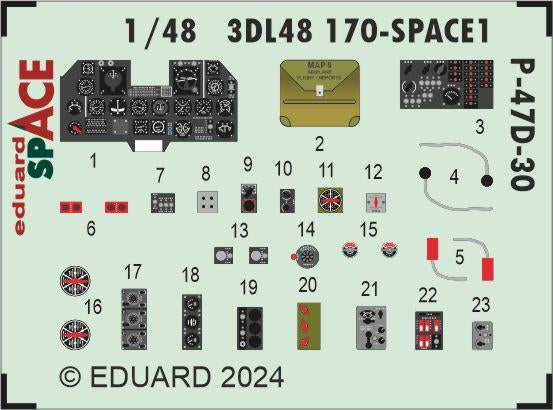 Eduard 3DL48170 P-47D-30 SPACE MINIART 1/48 – image 4