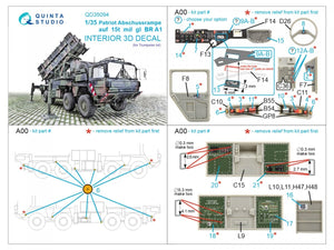 Quinta Studio QD35094 Patriot Abschussrampe auf 15t mil gl BR A1 3D-Printed &amp;amp; coloured Interior on decal paper (Trumpeter) 1/35 – Bild 14