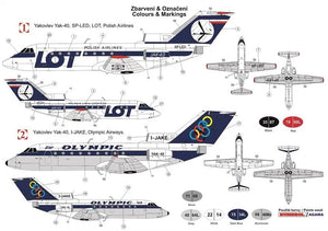 AZ Model AZ14422 Jak-40 LOT/Olympic 1/144 – imagen 2