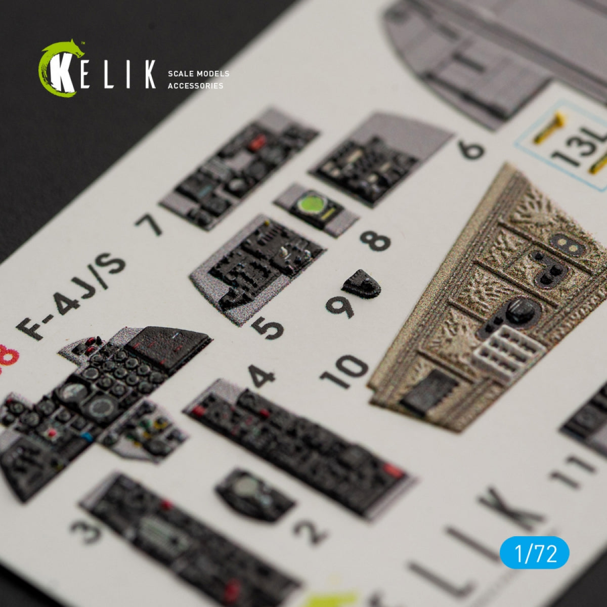 KELIK K72038 F-4J/S &amp;quot;PHANTOM II&amp;quot; INTERIOR 3D DECALS FOR HASEGAWA KIT 1/72 – Bild 4