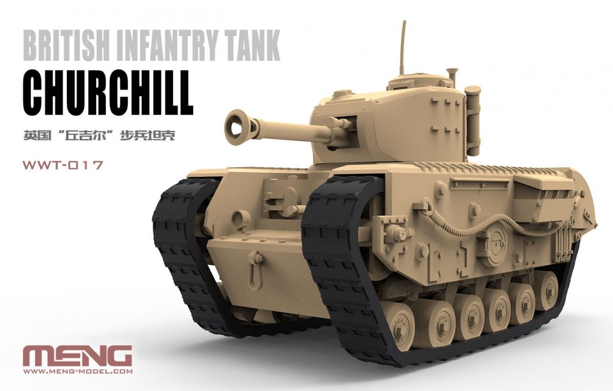 Meng Model WWT-017 World War Toons Churchill British Infantry Tank – Bild 2