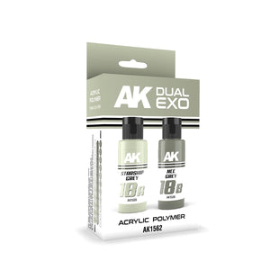 AK Interactive AK1562 DUAL EXO SET 18 – 18A STARSHIP GREY &amp;amp; 18B NCC GREY