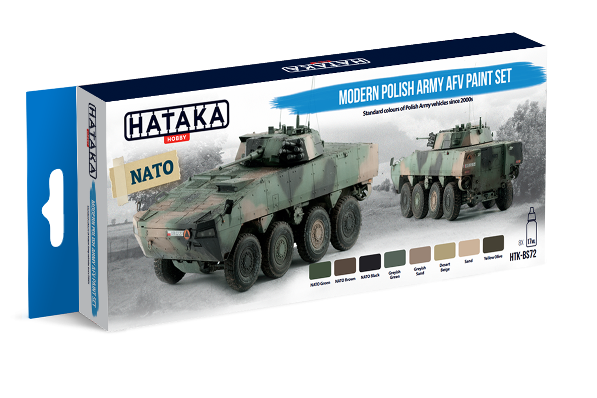 Hataka HTK-BS72 Modern Polish Army AFV paint set (6x17ml) – immagine 3