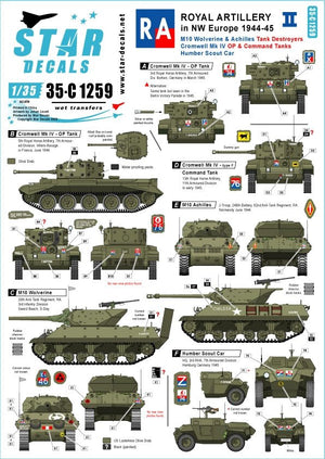 Star Decals 35-C1259 Royal Artillery #2 1/35