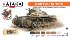 Hataka HTK-CS90 ORANGE LINE – German AFV in Africa paint set 6x17ml – immagine 2