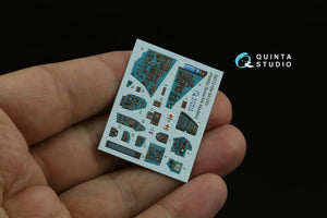 Quinta Studio QD+72184 Mi-24V 3D-Printed &amp;amp; coloured Interior on decal paper (Hobby Boss/ARK Models) (with 3D-printed resin parts) 1/72 – immagine 4