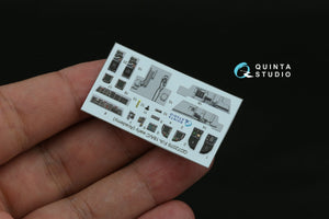 Quinta Studio QD72076 F/A-18A/C early 3D-Printed &amp;amp; coloured Interior on decal paper (Academy) 1/72 – zdjęcie 5