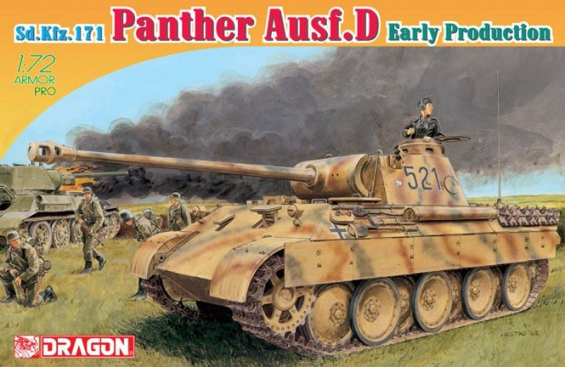 Dragon 7494 Sd.Kfz.171 Panther Ausf.D Première production (1/72)