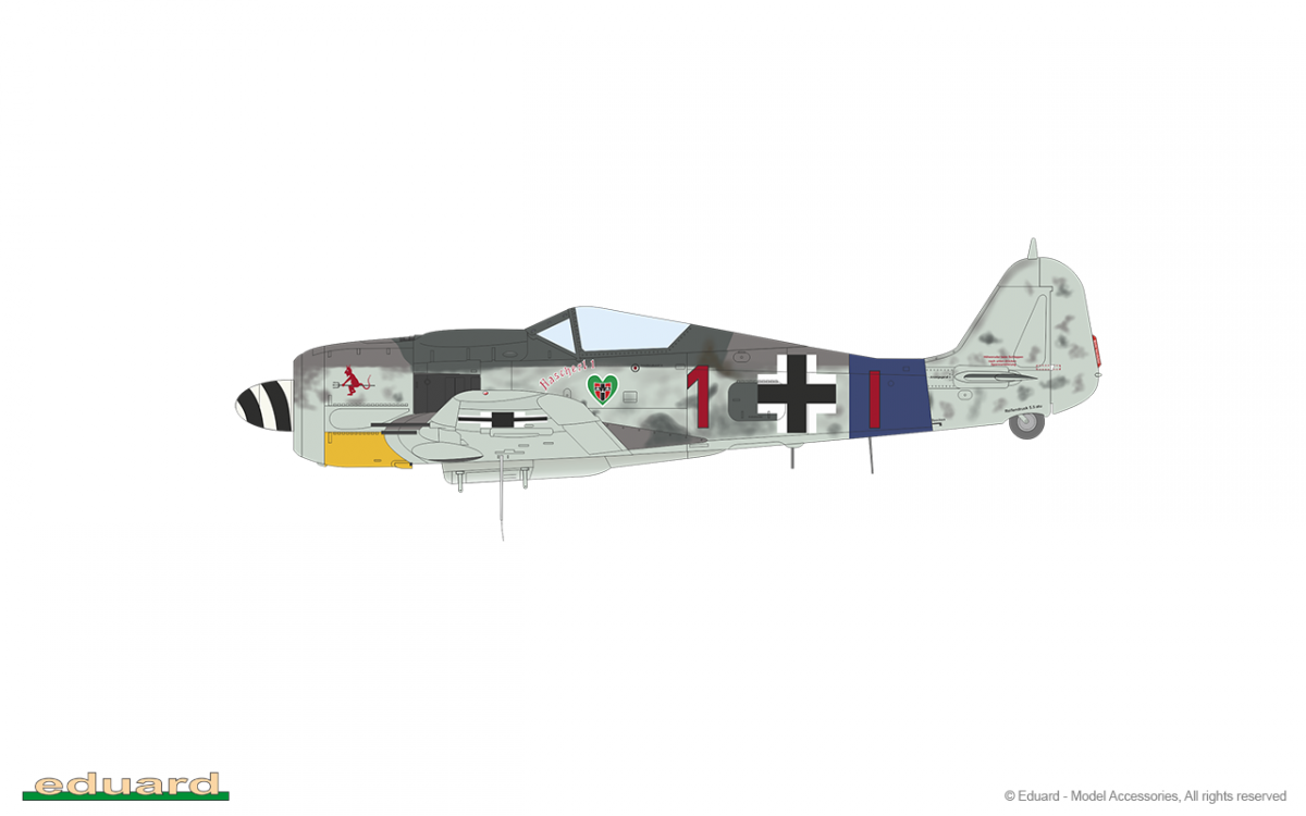 Eduard 7463 Fw 190A-8 standard wings 1/72 – imagen 10