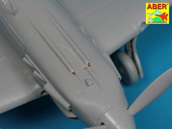 Armement Aber A48114 pour chasseur soviétique MIG-3 : 2 mitrailleuses 7,62 ShKAS ; 1 mitrailleuse UBS de 12,7 mm ; tube de Pitot (1/48) – image 8