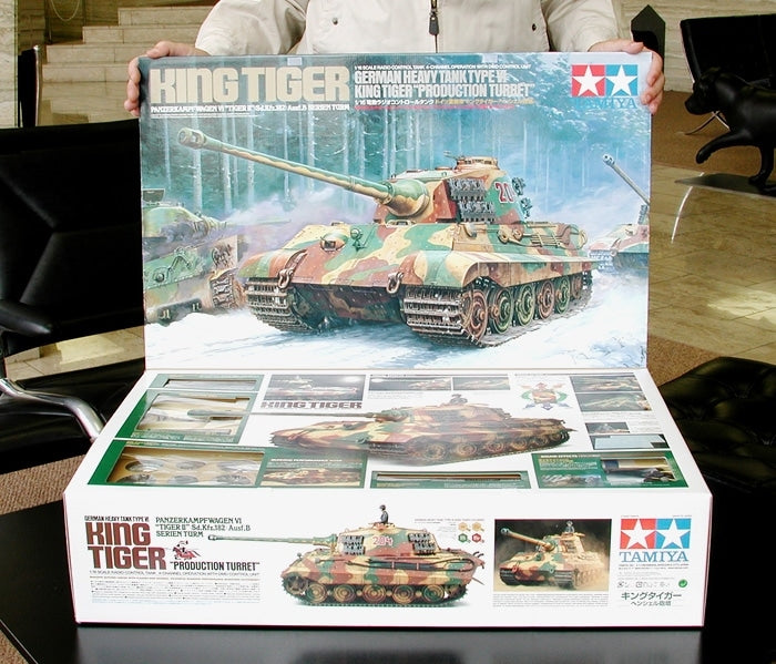 Tamiya 56018 R/C GERMAN HEAVY TANK TYPE VI KING TIGER PRODUCTION TURRET FULL-OPTION COMPLETE KIT 1/16 – image 2