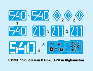Trumpeter 01593 Russian BTR-70 APC in Afghanistan 1/35 – immagine 4
