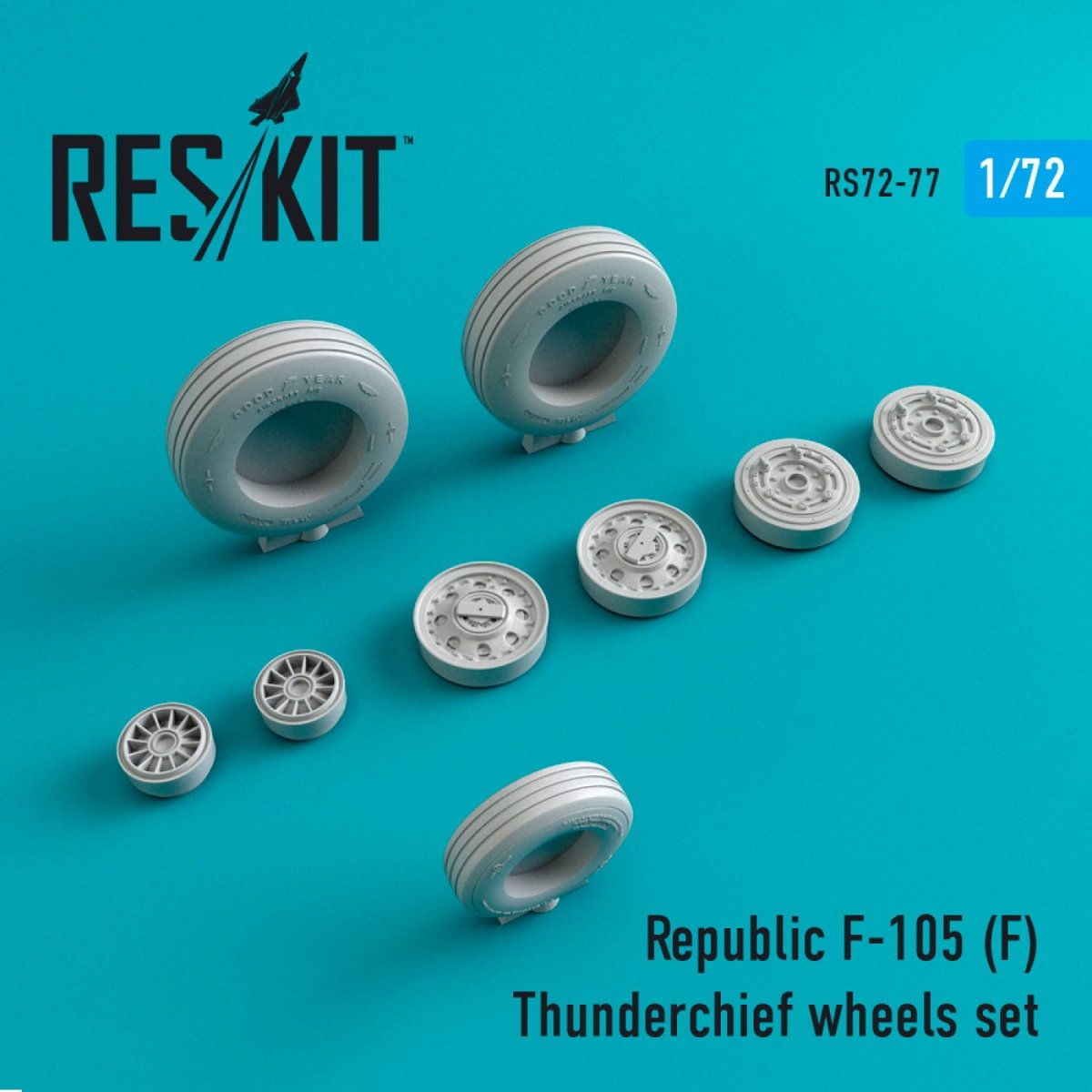 RESKIT RS72-0077 F-105F "THUNDERCHIEF" WHEELS SET 1/72