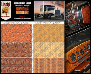 Uschi 1009 Trucker&amp;#39;s Delight Autocollants intérieurs effet bois – image 2