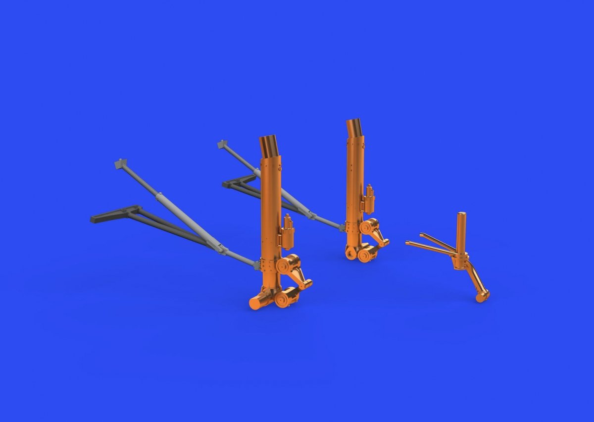 Eduard 648632 B-17F undercarriage legs BRONZE HKM 1/48 – image 3