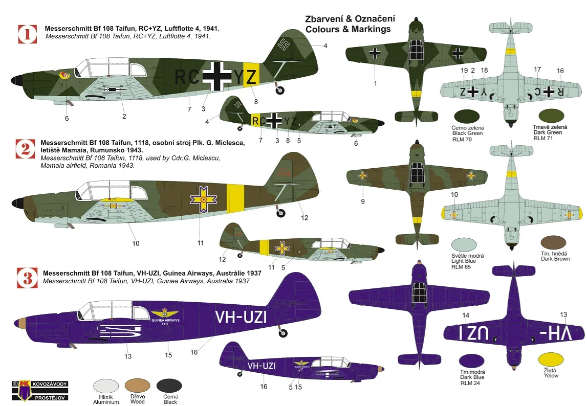 Kovozavody Prostejov KPM0339 Bf 108 Taifun 1/72 – immagine 2