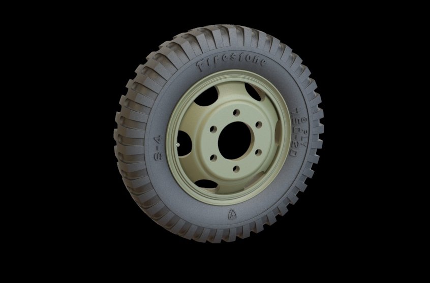 Panzer Art RE35-317 Studebacker road wheels set (Firestone) 1/35 – immagine 2