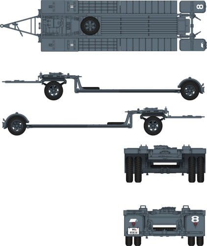 Das Werk DW35002 Sonderanhänger 115 10 Ton Tank Trailer Sd.Ah. 115 1/35 – imagen 3