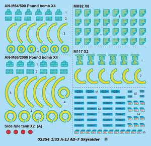 Trumpeter 02254 A-1J AD-7 Skyraider 1/32 – immagine 6