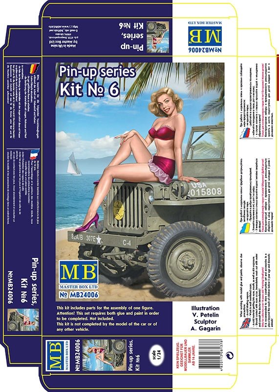 Master Box 24006 Pin-up series Kit No. 6 Samantha 1/24 – Bild 3