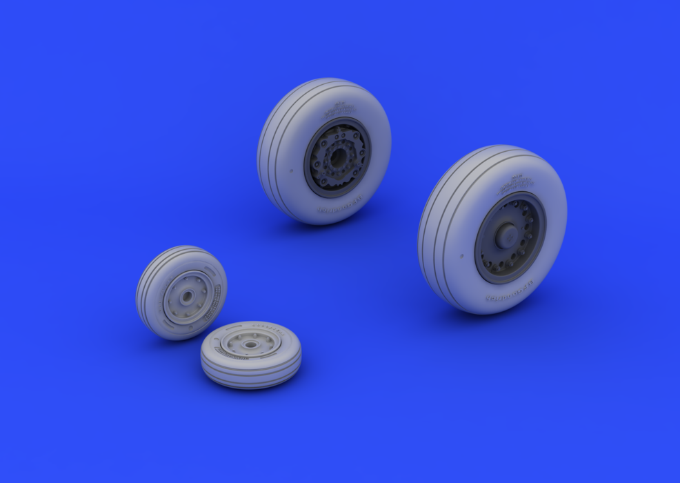 Eduard 648193 A-6 wheels 1/48 (HOBBY BOSS) – image 2