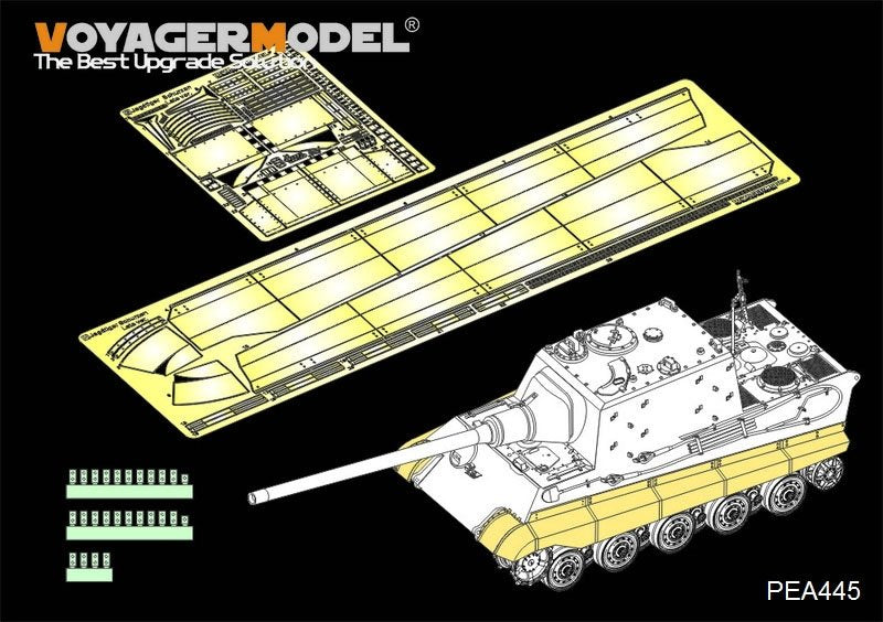 Voyager Model PEA445 WWII German Sd.Kfz.186 Panzerjäger "Jagdtiger" Schurzen Late Version（For TAKOM 8001) 1/35