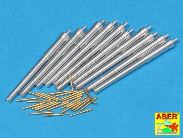 Aber 350L-65 Set of Barrels for H.M.S. Dreadnought battleship: 12'' Mk.X BLx 10pcs., 12cwt QF Mk I x 26pcs. 1/350