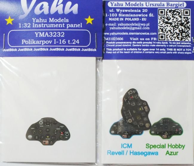 Yahu YMA3232 I-16 ICM tardif / Special Hobby (1/32)