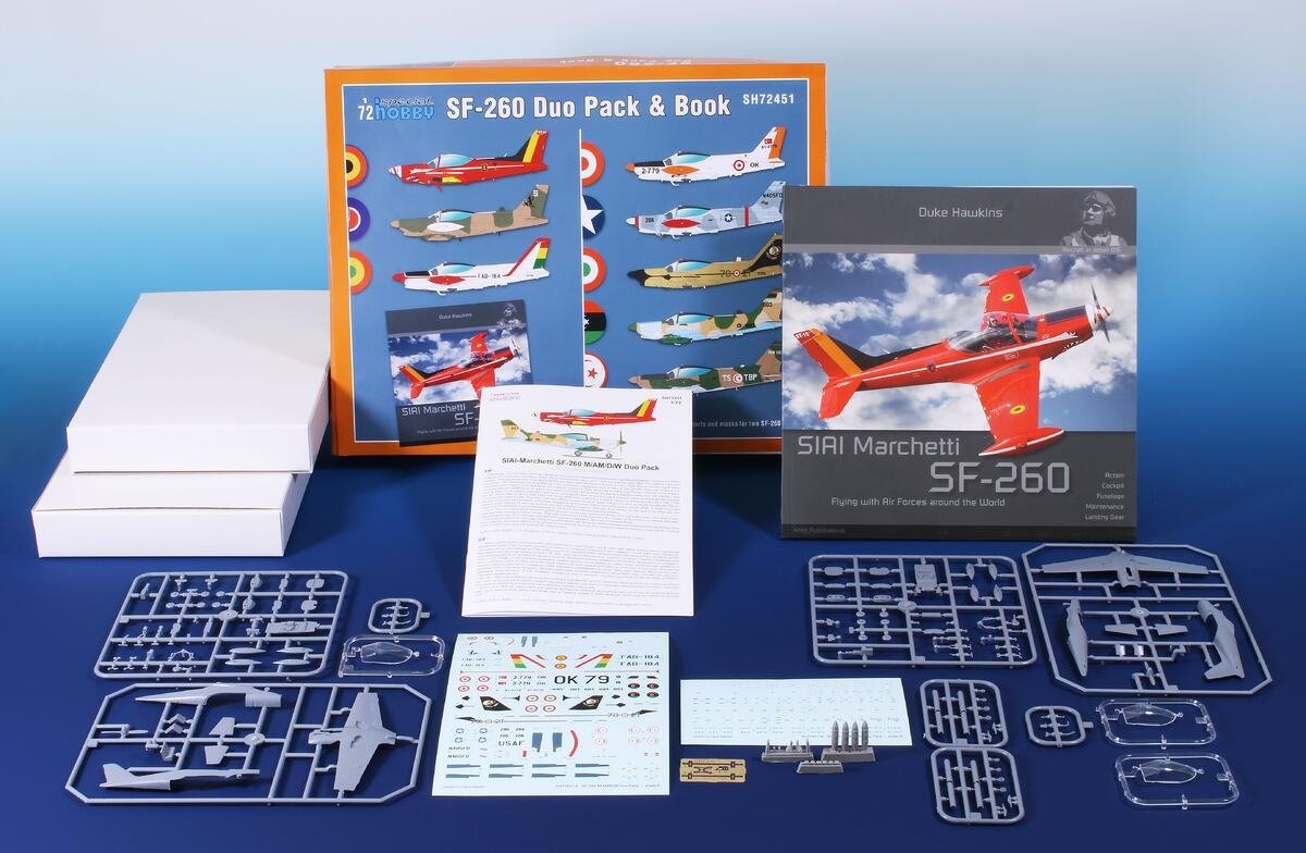 Special Hobby 72451 SIAI-Marchetti SF-260 Duo Pack &amp;amp; Book 1/72 – immagine 2