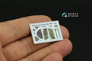 Quinta Studio QD72123 Hurricane Mk.I family 3D-Printed coloured Interior on decal paper (Airfix) 1/72 – immagine 4