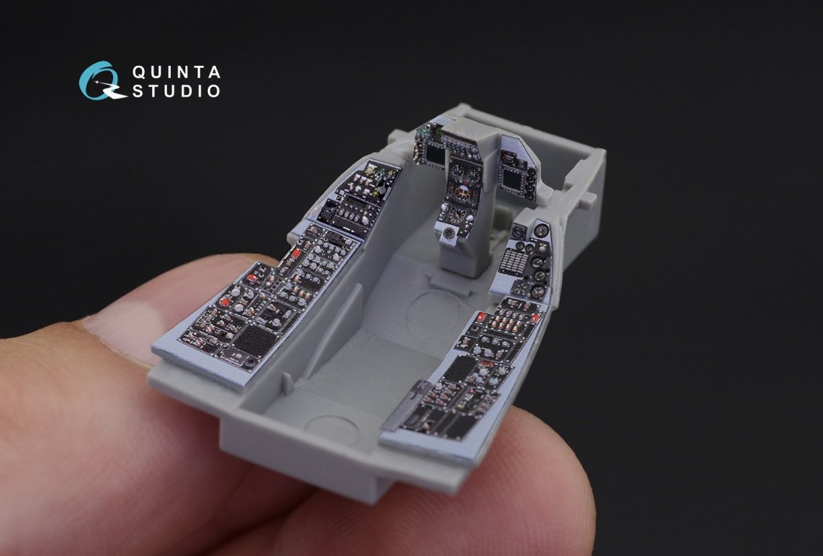 Quinta Studio QD48194 F-16С 3D-Printed &amp;amp; coloured Interior on decal paper (for Kinetic kit) 1/48 – zdjęcie 6