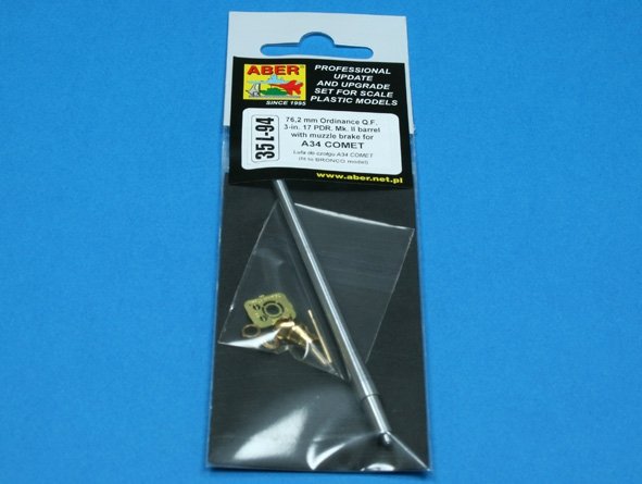 Aber 35L-094 Tank gun barrel for british A34 Comet 1/35 – immagine 6