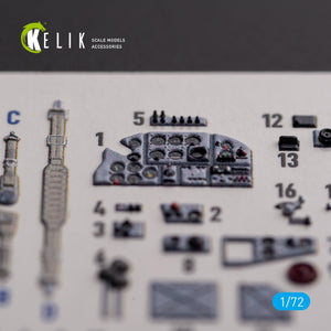 KELIK K72138 Il-2 Shturmovik - stickers 3D intérieurs pour kit Tamiya 1/72 – image 3