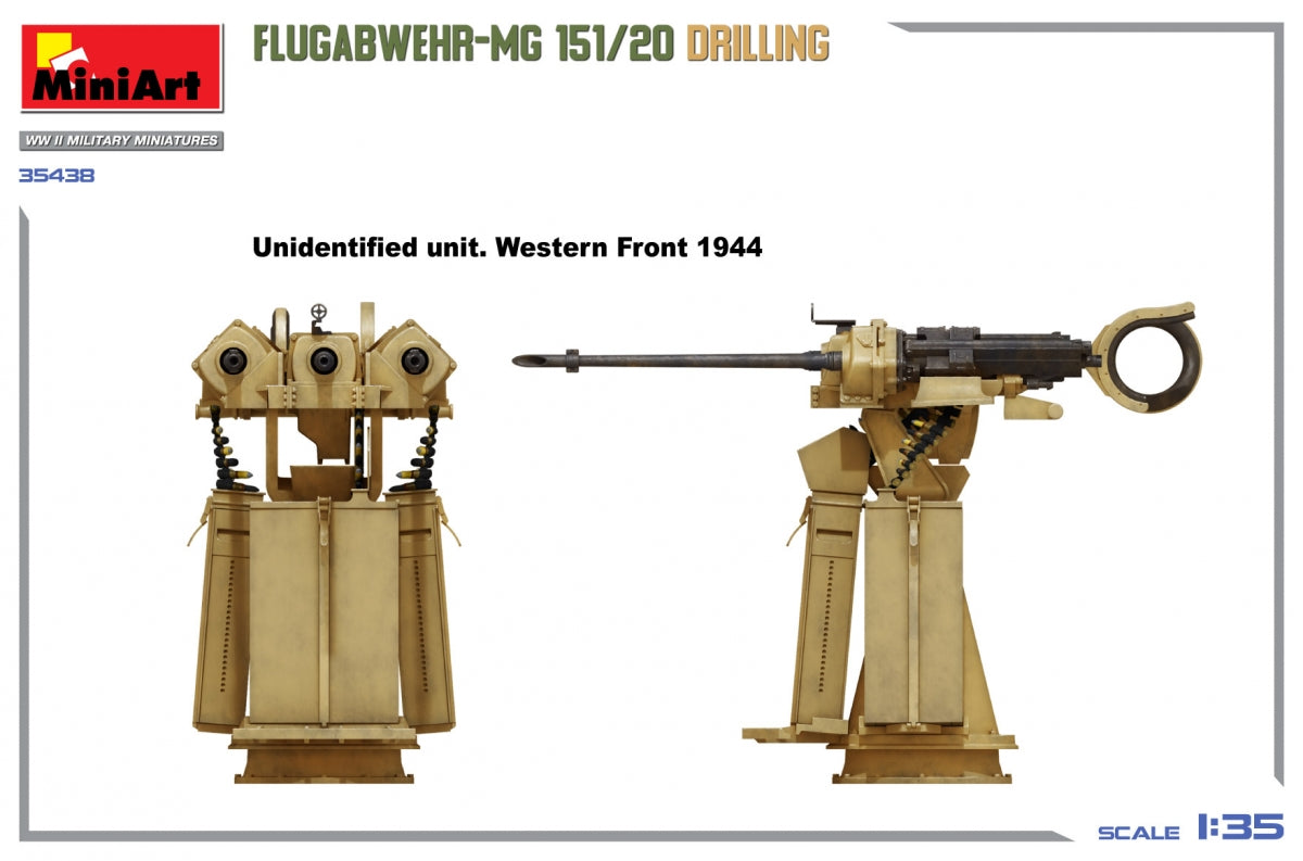 MiniArt 35438 FLUGABWEHR-MG 151/20 DRILLING 1/35 – immagine 8