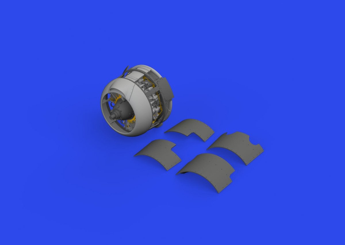 Eduard 648827 F4F-3A engine PRINT EDUARD 1/48 – image 2