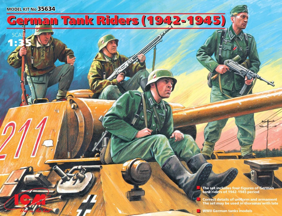 ICM 35634 Cavaliers de chars allemands 1942-1945 (1/35)