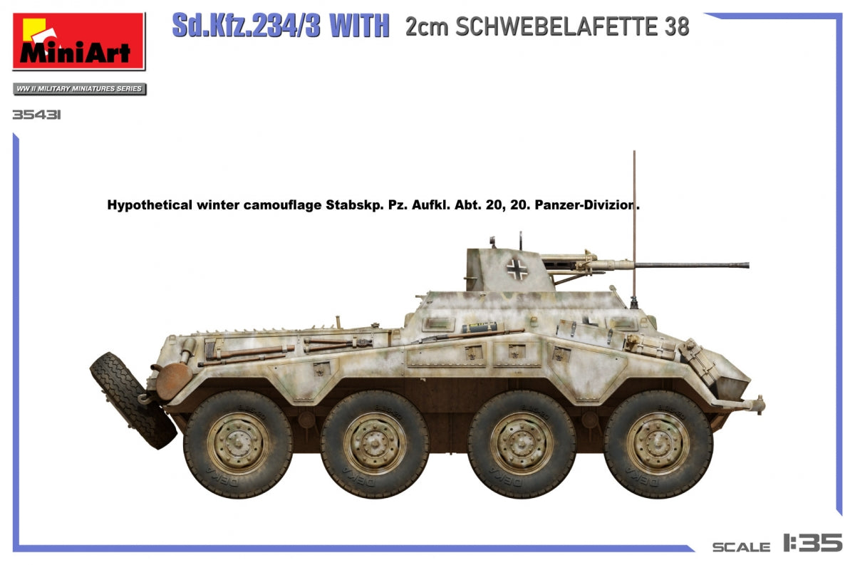 MiniArt 35431 Sd.Kfz.234/3 With 2cm Schwebelafette 38 1/35 – Bild 15