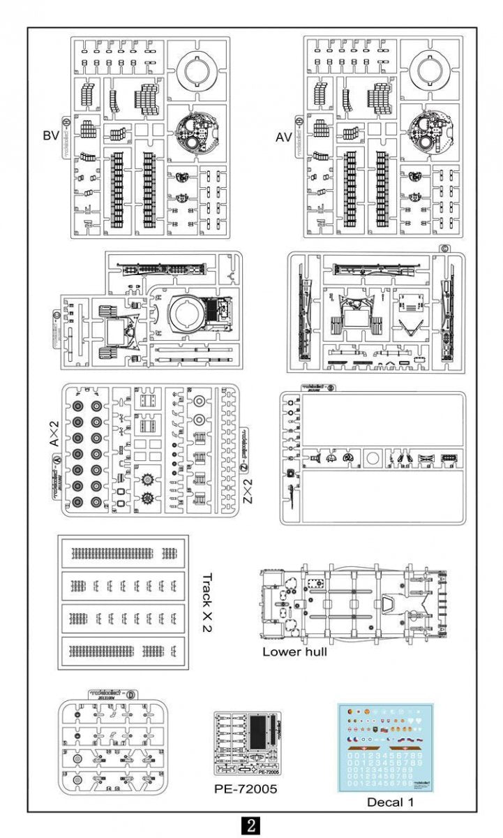 Modelcollect UA72128 Soviet Army T-64AV/BV 2 IN 1 Main Battle Tank 1/72 – immagine 5