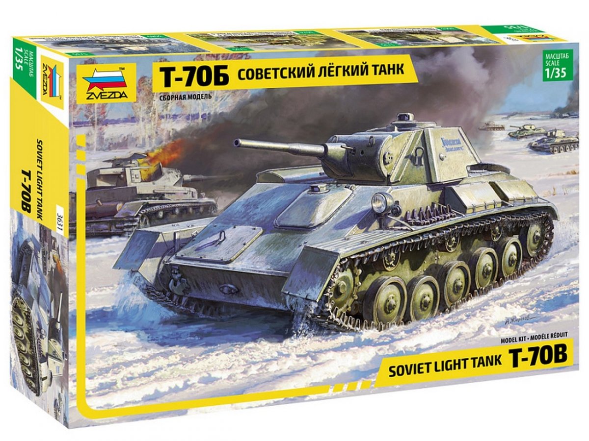 Zvezda 3631 char soviétique T-70B 1/35