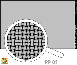 Aber PP01 Engrave plate (88 x 57mm) - pattern 01 – immagine 2