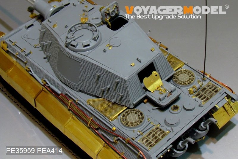 Maquette Voyager PE35959 Char King Tiger allemand de la Seconde Guerre mondiale (tourelle Hensehel) pour HOBBYBOSS 84531 1/35 – image 14